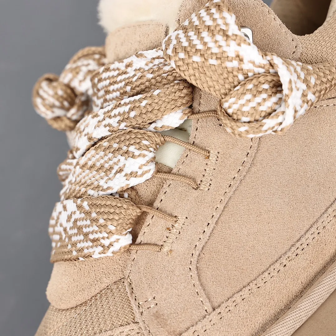 Pick up locally 💰680 Core recommended good price UGG versatile items 2023 new Highland series Polyester fiber mesh lining 10mm plush lining Insole Recycled ballistic canvas mesh Suede leather upper two-color flat shoelaces EVA outsole Lowmel Mel casual shoes Size: 35 36 37 38 39 40 41 42 43 44 45
